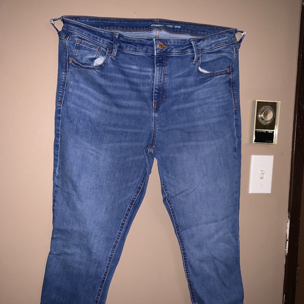 Mid-Rise Rockstar jeans plus size denim